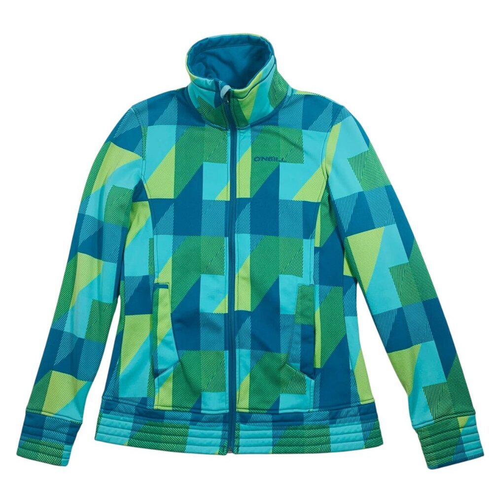 O'NEILL woman's Jacket top cat's eye Geometric Fleece size Medium